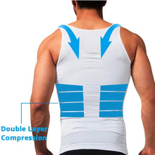 Load image into Gallery viewer, Men&#39;s Compression Body Shaper Tank Top, Slimming Vest Abs Abdomen Slim Gym Workout Tummy Control Compression Tank Top Shapewear
