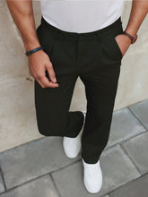 Load image into Gallery viewer, New Draped Straight Men Pants Fashion Business Loose CasualWide-leg Suit Pants，Pleated Trousers With Pockets For Boyfriend Husba

