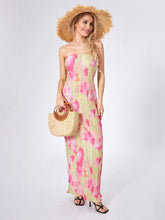 Load image into Gallery viewer, Elegant Floral Print Maxi Dress with Off Shoulder Design and Sleeveless Silhouette for Women s Evening Wear
