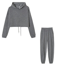 Load image into Gallery viewer, Fall Winter 2025 New Women's Hoodies Two Piece Set - Oversized Hoodie Sweatpants Sportswear Suit |Casual Sweatshirt Trouser Set
