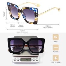 Load image into Gallery viewer, SHAUNA Fashion Venetian Pearl Overize Square Sunglasses Retro Women Anti-Blue Light Glasses Frame
