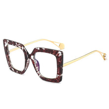 Load image into Gallery viewer, SHAUNA Fashion Venetian Pearl Overize Square Sunglasses Retro Women Anti-Blue Light Glasses Frame
