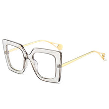 Load image into Gallery viewer, SHAUNA Fashion Venetian Pearl Overize Square Sunglasses Retro Women Anti-Blue Light Glasses Frame
