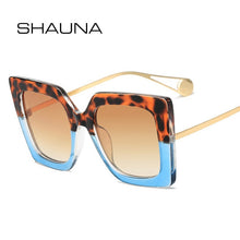 Load image into Gallery viewer, SHAUNA Fashion Venetian Pearl Overize Square Sunglasses Retro Women Anti-Blue Light Glasses Frame
