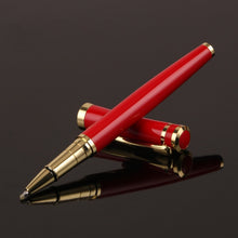 Load image into Gallery viewer, Luxury Metal Silver Black Signature Ballpoint Pens for Business Writing Office Supplies Stationery Customized Logo Name Gift
