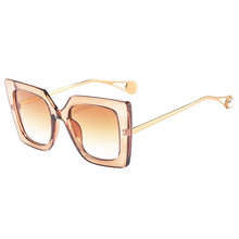 Load image into Gallery viewer, SHAUNA Fashion Venetian Pearl Overize Square Sunglasses Retro Women Anti-Blue Light Glasses Frame
