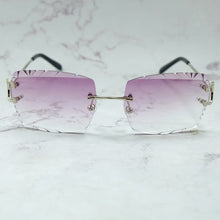Load image into Gallery viewer, Rimless Sunglasses Men Carter Luxury Designer Vintage Sun Glasses Square Diamond Cut Fashion Shades Eyewear  Gafas De Sol
