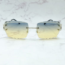 Load image into Gallery viewer, Rimless Sunglasses Men Carter Luxury Designer Vintage Sun Glasses Square Diamond Cut Fashion Shades Eyewear  Gafas De Sol
