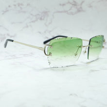 Load image into Gallery viewer, Rimless Sunglasses Men Carter Luxury Designer Vintage Sun Glasses Square Diamond Cut Fashion Shades Eyewear  Gafas De Sol

