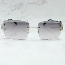 Load image into Gallery viewer, Rimless Sunglasses Men Carter Luxury Designer Vintage Sun Glasses Square Diamond Cut Fashion Shades Eyewear  Gafas De Sol
