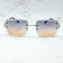Load image into Gallery viewer, Rimless Sunglasses Men Carter Luxury Designer Vintage Sun Glasses Square Diamond Cut Fashion Shades Eyewear  Gafas De Sol
