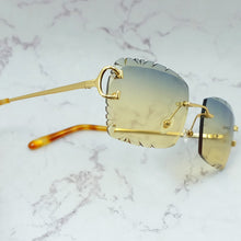 Load image into Gallery viewer, Rimless Sunglasses Men Carter Luxury Designer Vintage Sun Glasses Square Diamond Cut Fashion Shades Eyewear  Gafas De Sol
