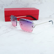 Load image into Gallery viewer, Rimless Sunglasses Men Carter Luxury Designer Vintage Sun Glasses Square Diamond Cut Fashion Shades Eyewear  Gafas De Sol
