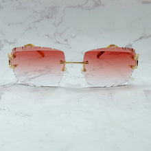 Load image into Gallery viewer, Rimless Sunglasses Men Carter Luxury Designer Vintage Sun Glasses Square Diamond Cut Fashion Shades Eyewear  Gafas De Sol
