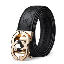 Load image into Gallery viewer, WILLIAMPOLO Genuine leather Belt Men Luxury Brand Designer fashion Top Quality Belts for Men Strap Male Metal Automatic Buckle
