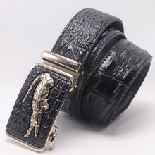 Load image into Gallery viewer, Men Genuine Leather Belts Crocodile Pattern Automatic Buckle Belts for Men Brand Luxury High Quality  Business  Strap
