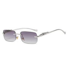 Load image into Gallery viewer, Fashion Vintage Rimless Square Sunglasses Women Men Luxury Brand Designer Popular Travel Driving Leopard Head Small Sun Glasses
